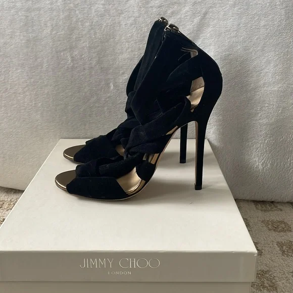 Jimmy Choo suede knot heels - Picture 4 of 9